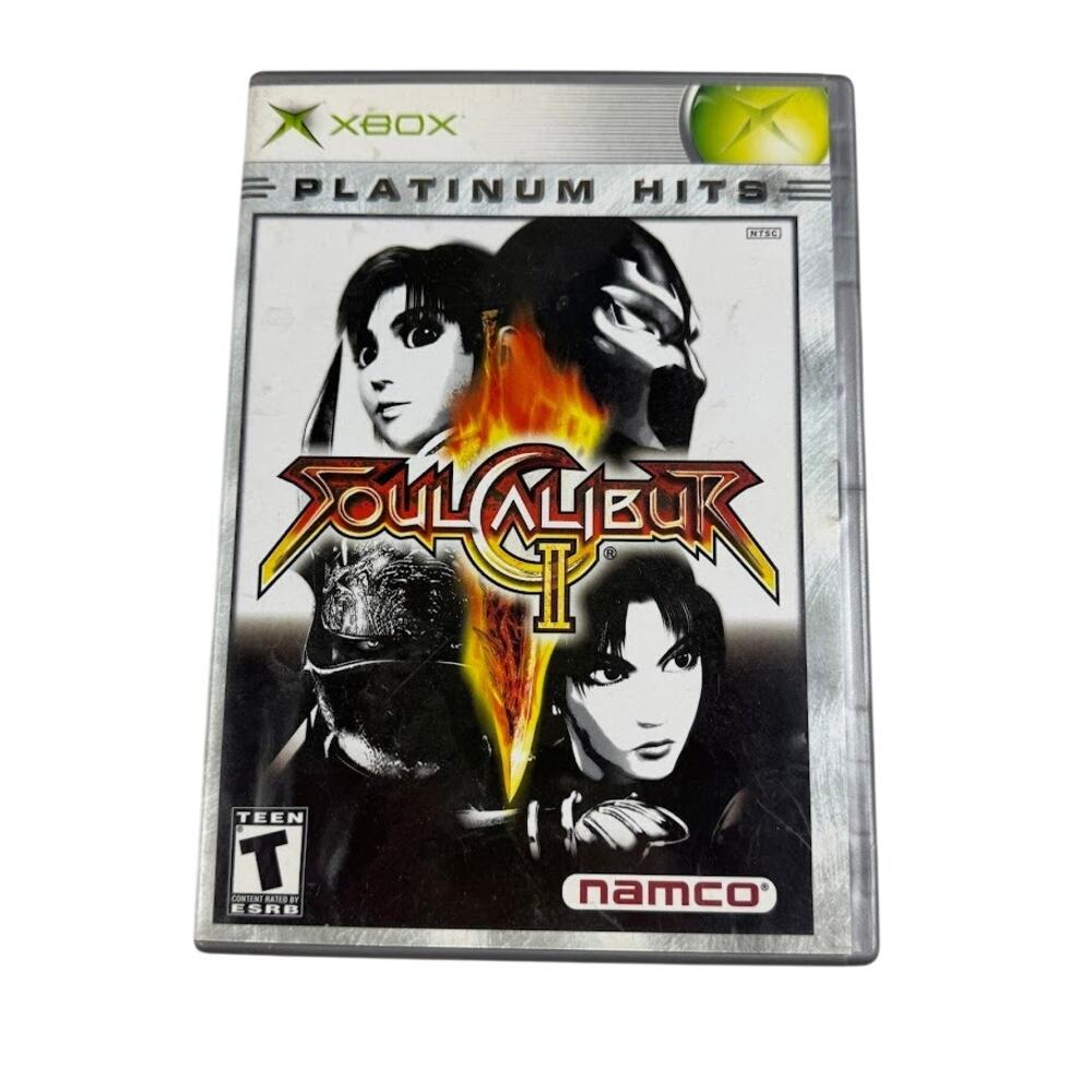 SoulCalibur II - Xbox (Platinum Hits, 2003) Complete CIB - Tested & Working